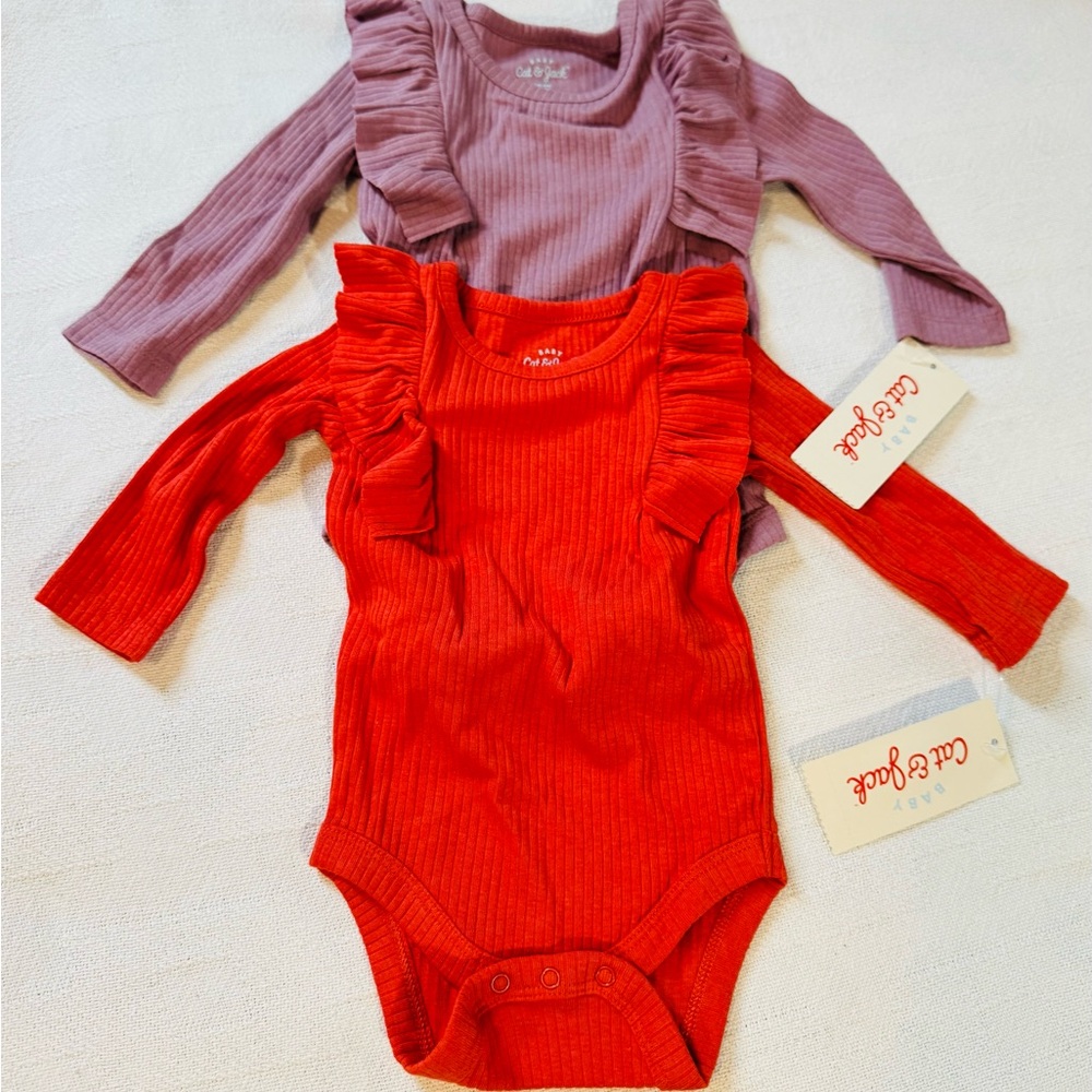 Cat & Jack Bodysuits with Ruffle Detail